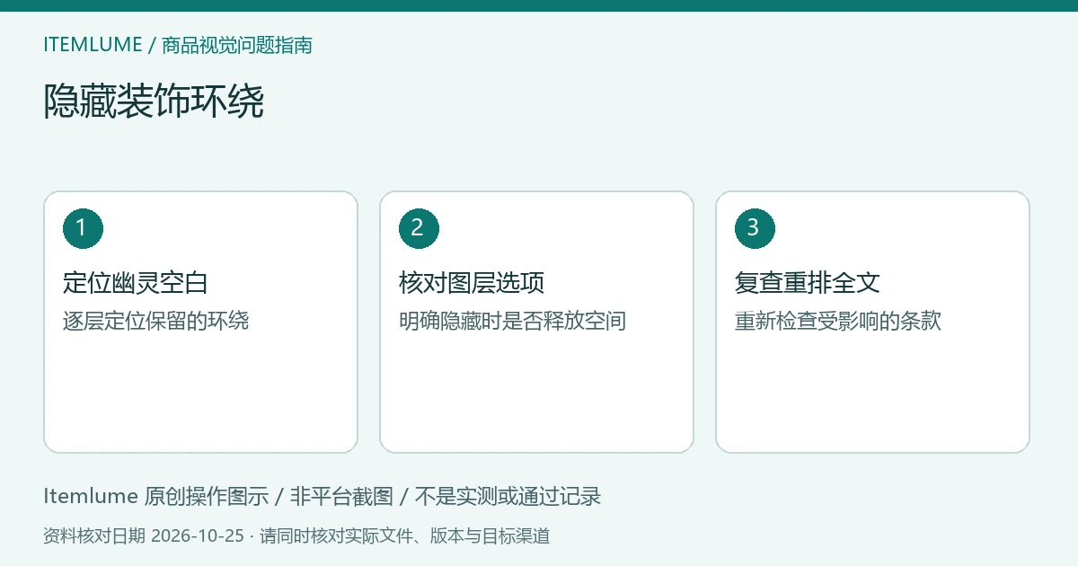 三步核对图:定位幽灵空白;核对图层选项;复查重排全文。