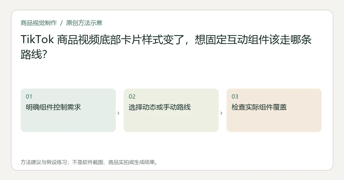 原创方法示意:明确组件控制需求;选择动态或手动路线;检查实际组件覆盖。非工具界面、商品实拍或测试结果。