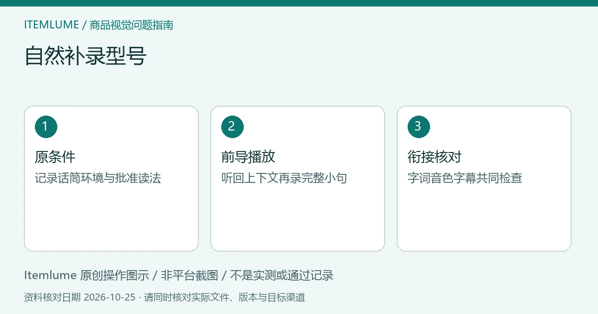 商品视频交付检查示意:原条件、前导播放、衔接核对